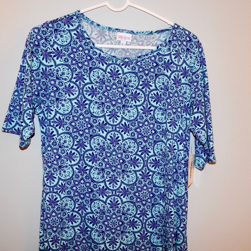 Boutique Turquoise and Purple Midi Dress - L